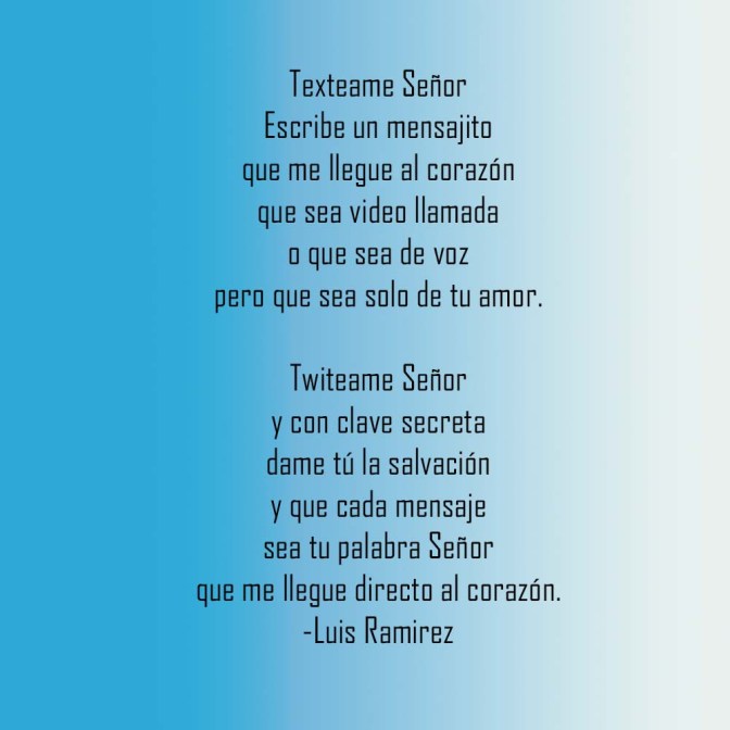 Poem by Luis Ramirez
